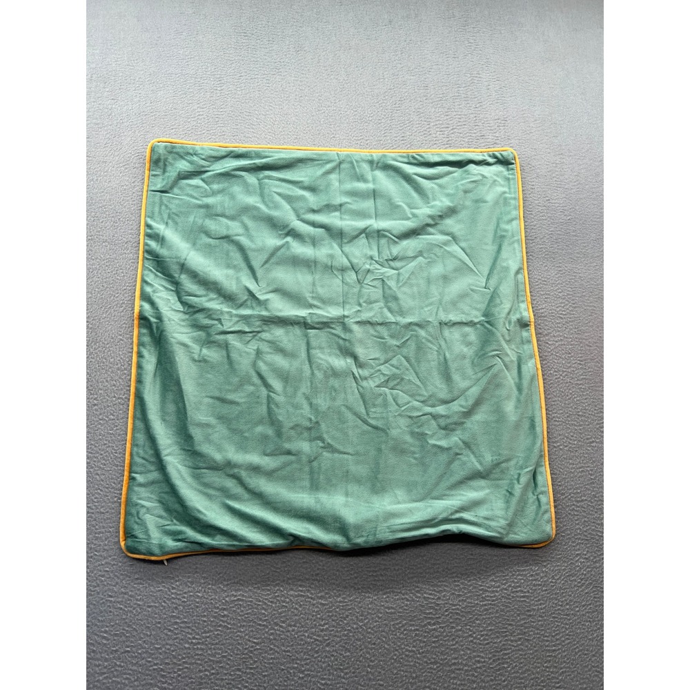 Monday Moose Velvet Throw Pillow Cover Teal Orange Accent Zipper 22x22"